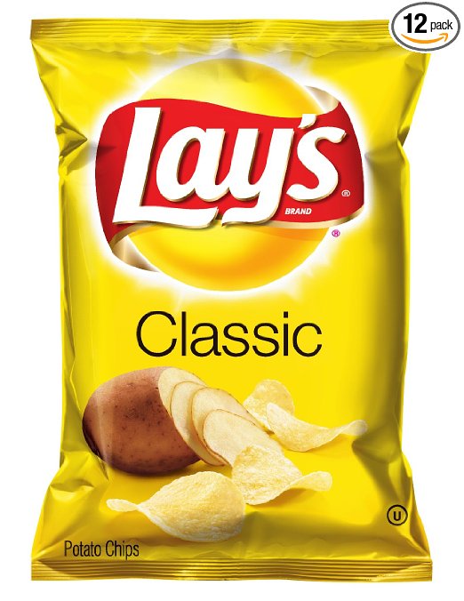 lays potato chips, classic, 1.13 ounce (pack of 12)