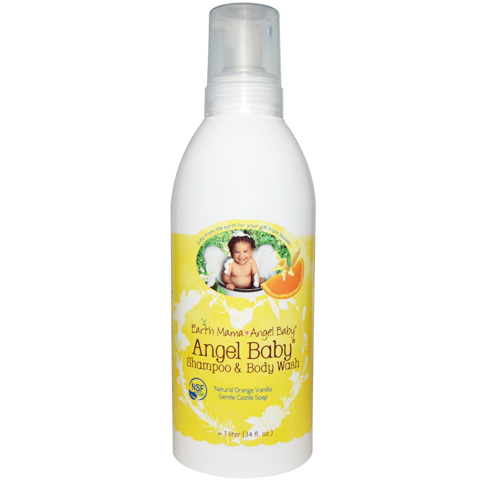 earth mama angel baby, angel baby shampoo & body